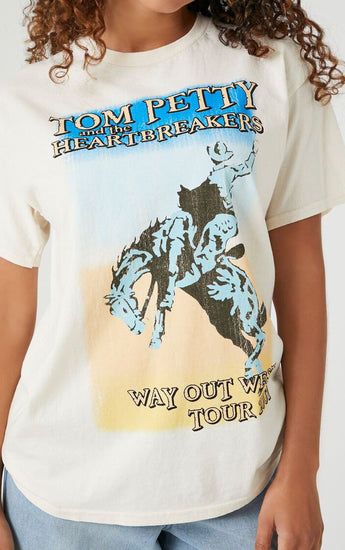 Tom Petty Western Oversized Graphic Tee