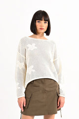 Daisy Openwork Sweater