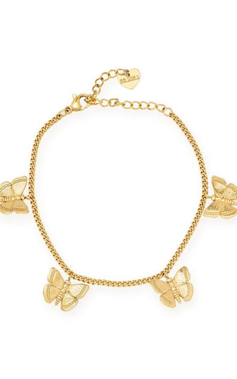 Mari Butterfly Charm Bracelet