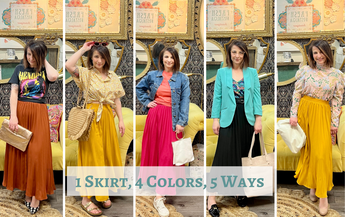 One Skirt, Four Colors, Five Ways!