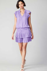 Zoey Pleated Mini Dress