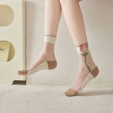 Floral Sheer Socks