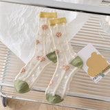 Floral Sheer Socks