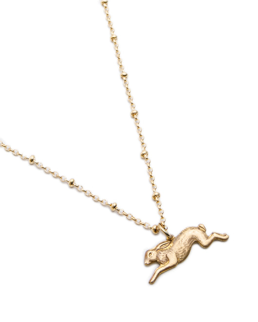 Brass Hare Necklace