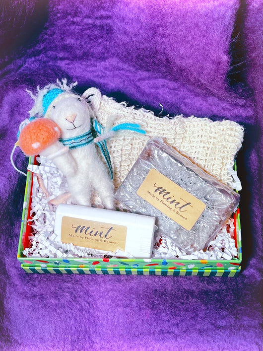 Curated Gift Box - Soap, Perfume Stick, Soap Saver & Ornaments