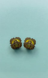 Cat's Eye Stone Bee Studs