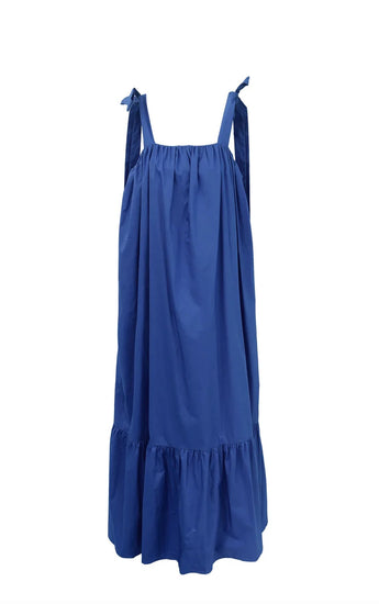 Cylia Woven Maxi Dress in Electric Blue