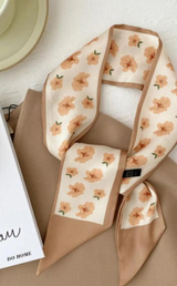 Flower Print Neck & Handbag Scarf