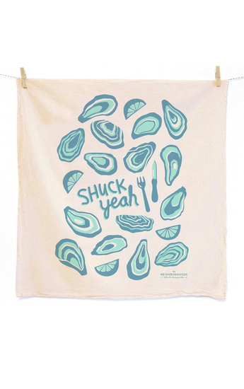 Shuck Yeah Oysters Tea Towel