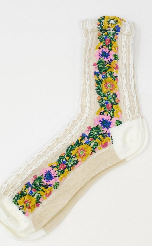 Noble Floral Socks