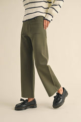 Olive Ponte Pants