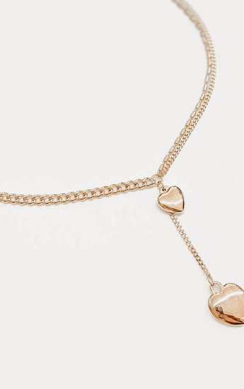 Splicing Love Heart Pendant Necklace