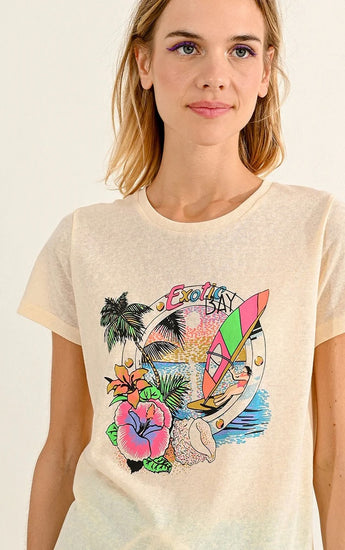 Exotic Bay Graphic Top