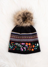 Hand Stitched Floral Patterned Hat