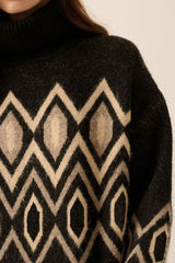 Geo Print Sweater