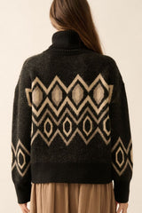 Geo Print Sweater