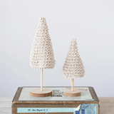 Cotton Crochet Trees, Set of 2