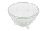 Footed Pressed Glass Bowl
