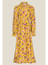Kamela Woven Floral Print Long Dress