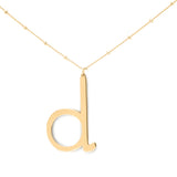 Lowercase Initial Necklace