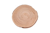 Round Paulownia Wood Pedestal